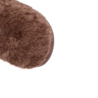 Pantoufles pour femmes Paul Frank en fausse fourrure de lapin douce et moelleuse, à bout fermé, chaudes pour l'hiver, faciles à enfiler, confortables pour l'intérieur et la chambre