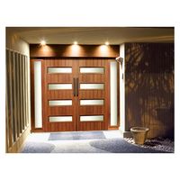 Porte intérieure en bois noir de conception haut de gamme Ace Original Factory, idéale pour les salles de bain
