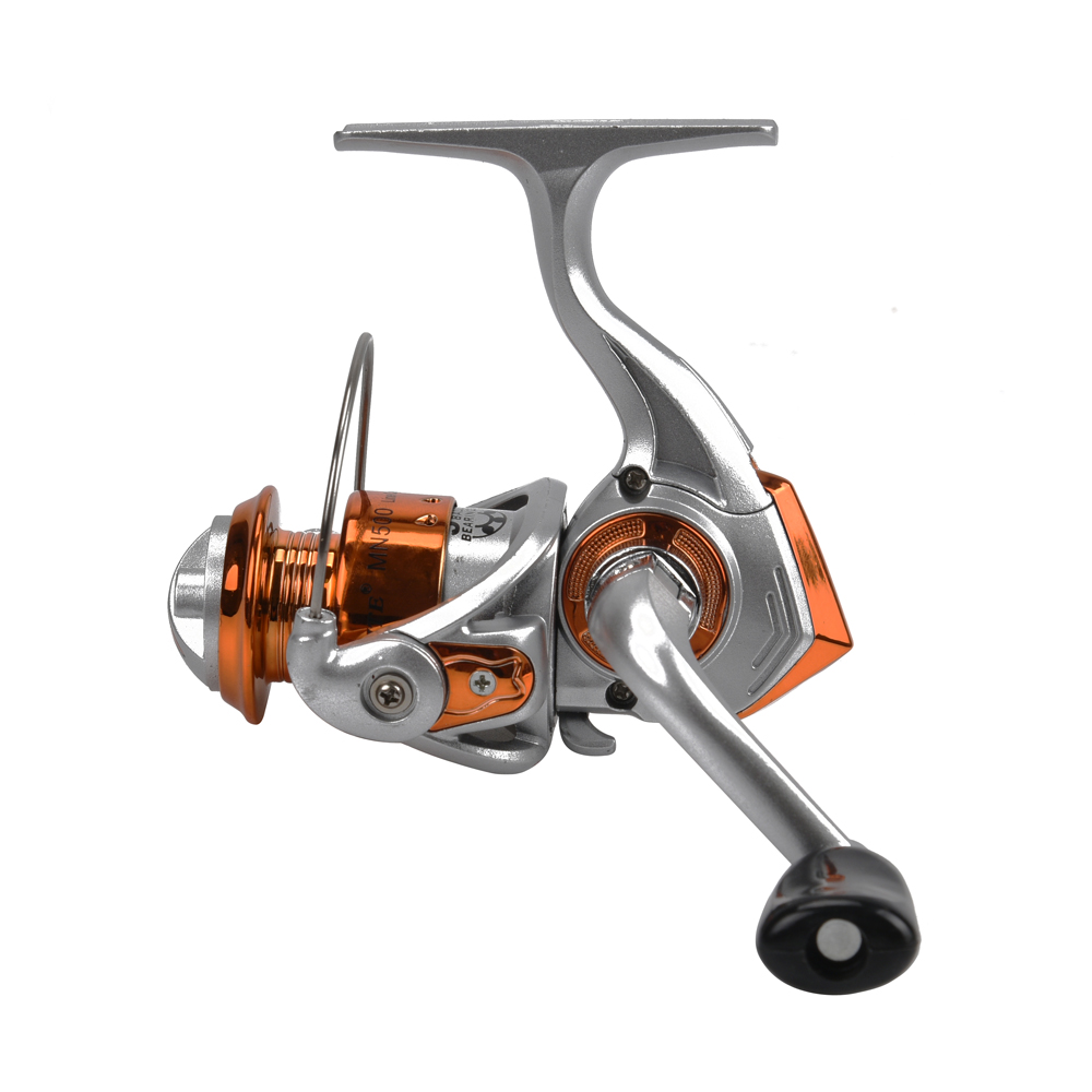 500 Series Interchangeable Red/Yellow Spinning Reel for Bait Casting Fishing in Rivers, Lakes & Streams - Durable & Versatile 500 Series Interchangeable Red/Yellow Spinning Reel for Bait Casting Fishing in Rivers, Lakes & Streams - Durable & Versatile