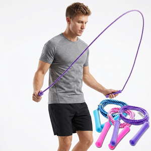 Corde à sauter simple réglable et personnalisable en matériaux variés, emballage portable, unisexe, différentes longueurs - Product Image 3