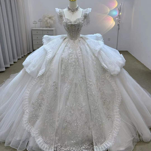 Vestido de Novia de Encaje Estilo Princesa con Cola Lsjj96 - Product Image 1