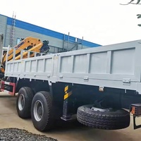 Camion grue hydraulique Shacman 6x4, grue télescopique de 10 tonnes, 16 tonnes, à vendre avec caisse de chargement personnalisée