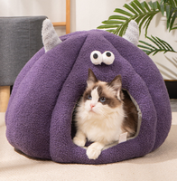 Nouveau Nid de Chat Nouveauté Hiver Chaud Portable en Peluche Maison de Couchage pour Chat Lit pour Animaux Quatre Saisons