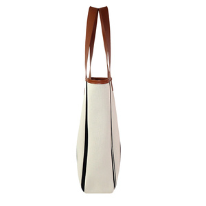 กระเป๋าโท้ทผู้หญิงทรงโครงสร้างแข็งแรง พร้อมช่องซิป PU ด้านใน - Product Image 4