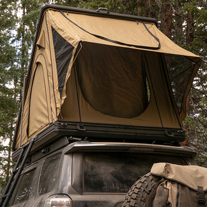 Tente de toit rigide en aluminium à couche unique, installation rapide, quatre saisons, imperméable, pour camping en voiture, personnalisable - Product Image 1