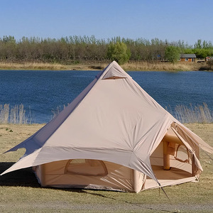 Tente yourte gonflable personnalisée en Oxford, résistante au vent et à l'eau, pour l'extérieur, ouverture rapide quatre saisons, double ouverture, diamètre 4M, camping - Product Image 3