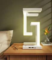Lumière LED flottante en lévitation avec lampe de nuit de charge sans fil de station de chargeur de téléphone 15W
