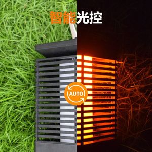 <b>Solar</b> Flame Lamp Square <b>Hanging</b> Outdoor Garden <b>Light</b> Auto On At Night No Wiring - Product Image 3