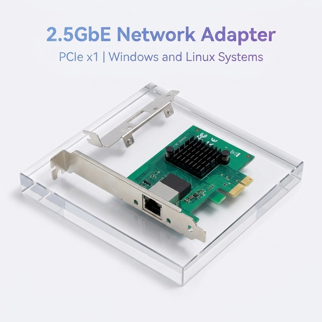 2.5 Gigabit PCI Express X1 Ethernet Adapter RJ45 LAN Network Card with PXE Boot UEFI for Windows Linux