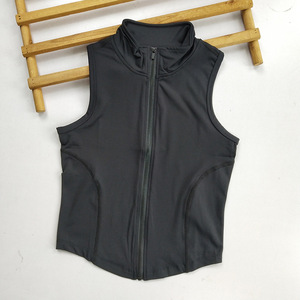 Chaleco Deportivo con Cierre para Mujer - Top sin Mangas de Secado Rápido y Corte Ajustado para Gimnasio, Running y Yoga - Product Image 6
