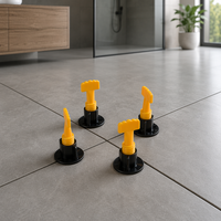 Système de nivellement de carreaux réutilisable en gros, niveleur en plastique haute résistance avec aiguille en acier au manganèse pour les entrepreneurs professionnels