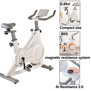 LADYGLOW, <span class=keywords><strong>bicicleta</strong></span> de <span class=keywords><strong>spinning</strong></span> magnética para interiores, <span class=keywords><strong>bicicleta</strong></span> de ejercicio para el hogar para gimnasio, bicicletas de ejercicio portátiles y extraíbles - Product Image 4