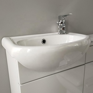 Mueble <span class=keywords><strong>de</strong></span> <span class=keywords><strong>Baño</strong></span> Moderno, Simple y Conveniente <span class=keywords><strong>de</strong></span> Tamaño Pequeño con Lavabo Rectangular <span class=keywords><strong>de</strong></span> Cerámica Blanca, Juego <span class=keywords><strong>de</strong></span> <span class=keywords><strong>Baño</strong></span> - Product Image 4