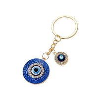 Porte-clés tendance œil de démon, main de Fatima, pendentif paume, bijou populaire pour femmes, pour clés de voiture et sacs d'école