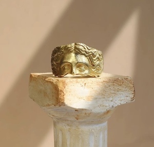 2024 Offre Spéciale plaqué <span class=keywords><strong>or</strong></span> <span class=keywords><strong>18</strong></span> <span class=keywords><strong>carats</strong></span> Venus Half Face Rings pour femmes hommes - Product Image 3