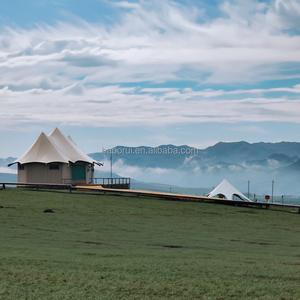 4シーズン対応の豪華グランピングリゾートテント（バスルーム、キッチン、ドア、寝室1室、リビングルーム付き）プレハブホテルホーム - Product Image 4
