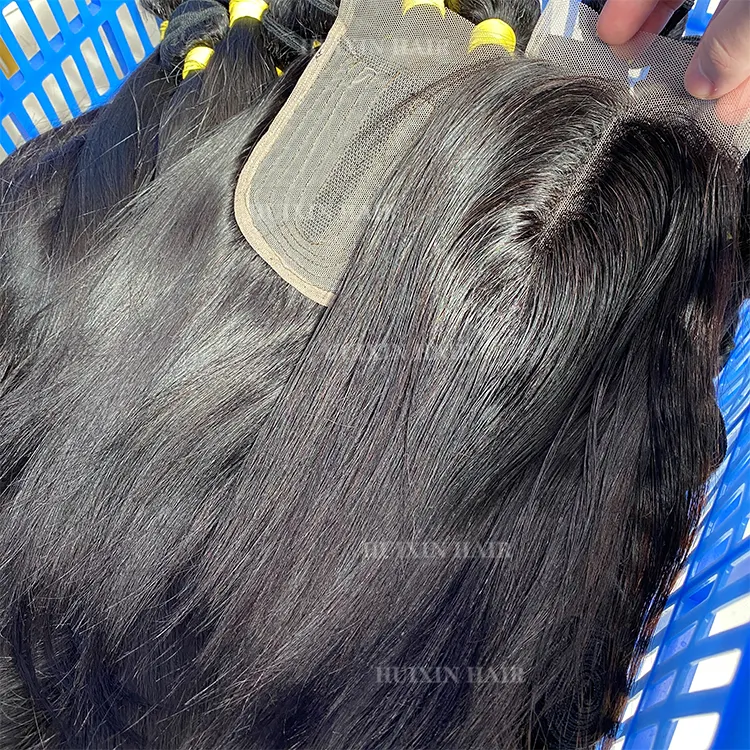 La macchina di Remy grezza vergine di seta brasiliana economica dei capelli umani del fornitore peruviano all'ingrosso fa la chiusura