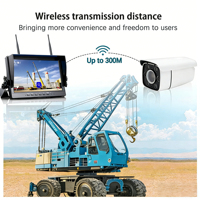 Cámara Inalámbrica para Grúa de Alta Definición de 10.1 Pulgadas con Zoom Óptico de 30x y Kit DVR con Control de Pedal
