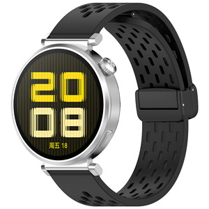 Correa de Reloj Magnética Plegable con Hebilla, Correas Universales de Silicona para Relojes Huawei, Xiaomi, <span class=keywords><strong>Garmin</strong></span> 18/20/22, <span class=keywords><strong>Accesorios</strong></span> para Correas de Reloj - Product Image 3