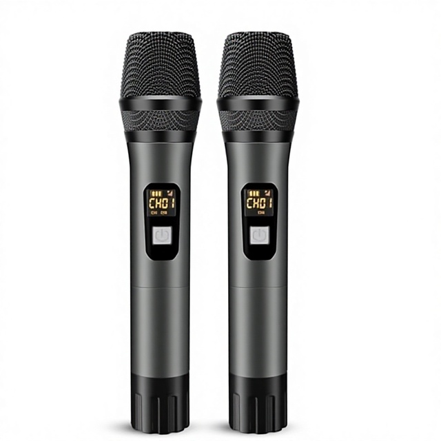 Professional Wireless Microphones Systems for Stage Karaoke Microphone Wireless Handheld Microfono for Singing Party Events