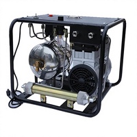 Système de plongée sous-marine à air comprimé sans huile, compresseur électronique 220V, 1x50 FT de tuyau SCU80E (1100W)