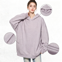 Sweat-shirt imprimé en molleton bouclette texturé mélangé, lignes de panneaux déstructurées, sans poches, pull-over, luxe discret, hoodie Heather Matrix