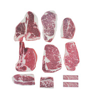 Model Iga Sapi Tiruan Panjang, Steak T-Bone Wagyu, Replika Daging Sapi Segar, Bahan PVC, Buatan Tangan, untuk Ulang Tahun, Halloween