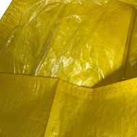 حقيبة علف صفراء قابلة لإعادة الاستخدام ومقاومة للماء مصنوعة من البولي بروبيلين المنسوج سعة 25 كجم و50 كجم، متوفرة بألوان وأحجام مخصصة، موديل ZY-98، منشأ شاندونغ