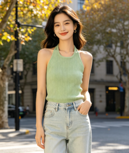Pull en tricot côtelé à manches régulières pour femmes, motif géométrique d'automne, pull décontracté respirant, tricot de mode personnalisé pour femmes - Product Image 3