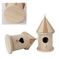 Nichoir à colibris moderne en bois pour oiseaux sauvages, décoration de jardin, cage pour animaux de compagnie dans un emballage en carton