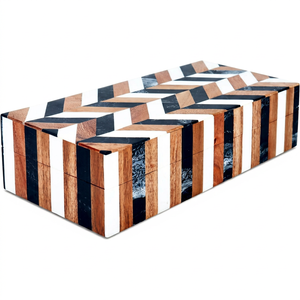 Stylish Resin Box with MDF Interior for Gift Home Decor and Decorative Organization Tableware - Product Image 1