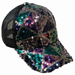 Gorro de pelo bordado de lujo Cuentas de semillas Piedras Bordado a mano elegante Gorro de pelo con cuentas Patrones multicolores Sombreros promocionales Gorras - Product Image 1