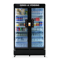 Refrigerador Inteligente de Acero Inoxidable de 1030L, Eficiente Energéticamente y Silencioso, con Pantalla Táctil, Integración POS, SDK, Monitoreo Remoto, Directo de Fábrica