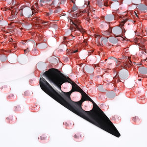 Blinginbox พลอยเทียมคริสตัล SS6-SS30แบบแบนราบแบบเพชรกาวบนพลอยเทียมสำหรับงานฝีมือขายส่ง - Product Image 2