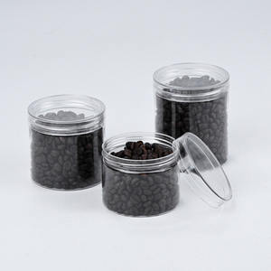 ผลิตภัณฑ์บรรจุภัณฑ์ทรงกระบอกคุณภาพสูง โลโก้สั่งทำได้ ฝาปิดอะลูมิเนียมสีเงิน พลาสติก PET สำหรับครีม เครื่องสำอาง อาหาร - Product Image 2