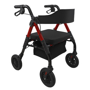 Carrito de compras multifuncional para personas mayores, andador plegable portátil y ligero con asiento y bolsa de almacenamiento - Product Image 1