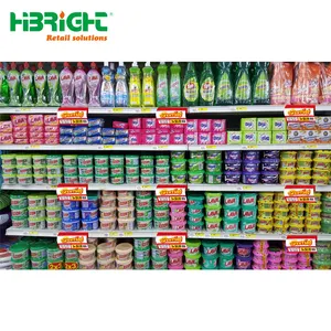 Transparent Supermarket awesome display promotion double rack price tag