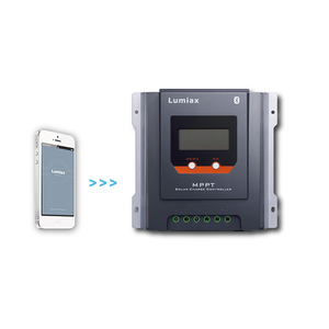 Lumiax 20A Bluetooth MPPT năng lượng mặt trời charge <span class=keywords><strong>controller</strong></span> với LCD hiển thị 12V 24V 260W <span class=keywords><strong>520W</strong></span> Pin Lithium cho năng lượng mặt trời hệ thống bảng điều khiển - Product Image 1