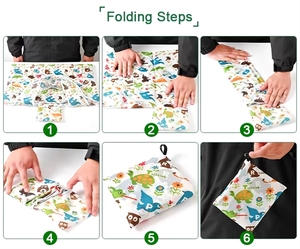 Custom Foldable Promotional Tote Bag in Canvas with Mixed Color Pattern <b>for</b> Corporate Events - Product Image 5