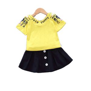 Conjuntos de Camisetas de Verano para Niñas, Ropa Infantil de Moda, Estilo Informal, Venta al Por Mayor - Product Image 1