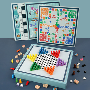 Échecs multifonctions pour avions Dames chinoises Jeu de bureau pour enfants Aides pédagogiques pour enfants Jouets pour enfants Garçons Filles - Product Image 3