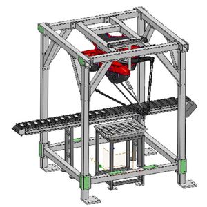 BORUNTE BRTIRPL1215A Bras robotisé parallèle à quatre axes certifié CE, portée 1200 mm, charge utile 15 kg, composants PLC essentiels pour tri et assemblage, 3 kW - Product Image 3
