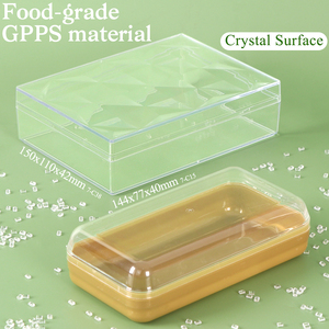 Boîtes à friandises en acrylique <span class=keywords><strong>de</strong></span> qualité alimentaire YUZMEI, boîte <span class=keywords><strong>de</strong></span> rangement pour cadeaux <span class=keywords><strong>de</strong></span> mariage, boîte à dragées carrée en plastique avec couvercle pour bonbons, gâteaux et desserts - Product Image 4