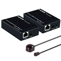Extenseur HDMI SYONG 60m (196ft) avec IR sur un seul câble UTP CAT5e/6 LAN RJ45, prend en charge la sortie en boucle HDMI 1080P 3D (émetteur et récepteur)