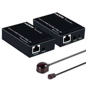 Syong <span class=keywords><strong>HDMI</strong></span> <span class=keywords><strong>Extender</strong></span> 60m 196ft với IR trên duy nhất UTP <span class=keywords><strong>CAT5E</strong></span>/<span class=keywords><strong>6</strong></span> LAN RJ45 hỗ trợ 1080P 3D máy phát và máy thu <span class=keywords><strong>HDMI</strong></span> vòng ra - Product Image 1
