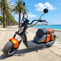 Scooter électrique Citycoco haute puissance 3000W, longue portée, batterie lithium 60V, pneus larges, moto électrique pour adulte