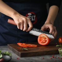 Нож XINZUO Santoku 5.5'' из 3-слойной композитной нержавеющей стали 10Cr в японском стиле, на заказ