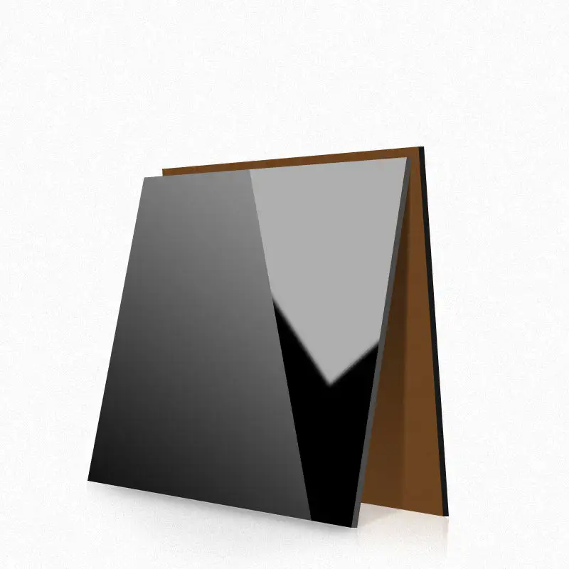 Hoja de acrílico negro transparente extruido, acrílico transparente marrón, 1, 2, 3mm, 5mm, 6mm, tablero Acrílico