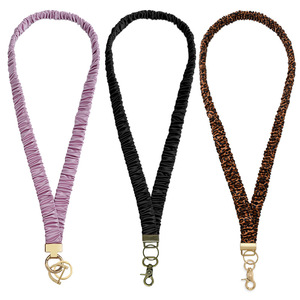 Lanière de téléphone en polyester portable sans restriction pour hommes et femmes pour une utilisation en extérieur avec étuis de téléphone en cuir badges d'identification clés - Product Image 2