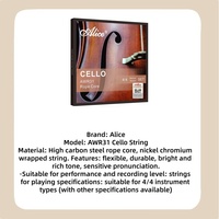 ALICE AWR31 Cello String High Carbon Steel Rope Core Nickel Chromium Wrapped String Violin Performance Set